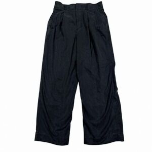 Everlane Women's Pants Size 6S Short Wide Leg High Waist Tencel Lyocell Cotton